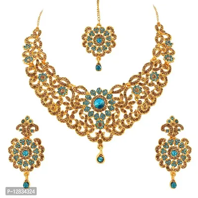 R A ENTERPRISES Gold Plated Choker Jewellery Set For Women