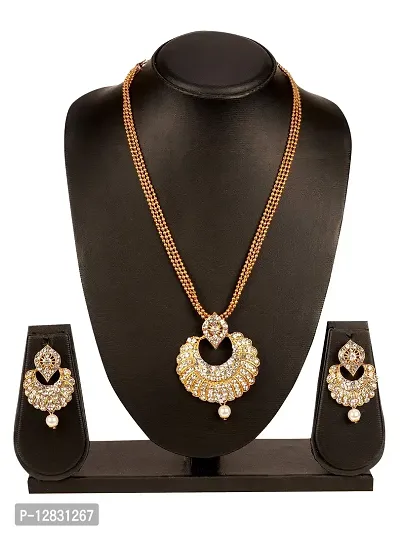 Pearl Gold Plated Wedding Jewellery Kundan Choker earing Set for Women-thumb2