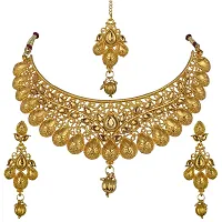 R A ENTERPRISES Gold Plated Gorgeous Jewellery Set for Women (Combo of 2 )-thumb3