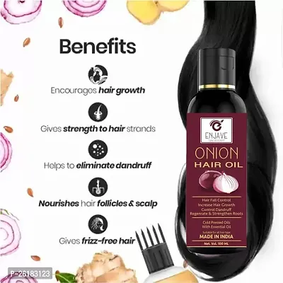 Enjave Onion Hair oil and Hair Fall Control  Hair Growth Onion oil,onion oil and oil (Pack of 1)-thumb3