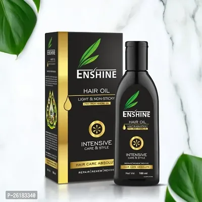 Enshine Light  Non Sticky Herbal Medicated Hair Oil For Dandruff Free Hair,Prevent Hair Fall,Promot Hair Growth And Nourish Hair,100ML