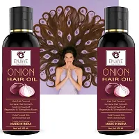 Enjave Onion Blackseed Hair oil For Hair Fall Control | onion hair oil | hair oil | Hair Growth Oil | adivasi herbal oil | red onion hair oil Pack Of 2-thumb2