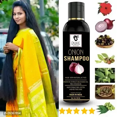 Enjave Onion Hair Shampoo and Onion Hair Oil For Hair Fall Control  Hair Growth Onion oil,onion oil and shampoo combo,onion hair shampoo|onion shampoo and oil|adivasi hair oil|adivasi oil and shampoo-thumb2