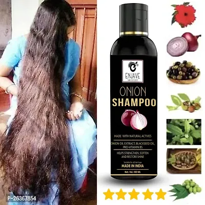 Enjave Onion Hair Shampoo and Onion Hair Oil For Hair Fall Control  Hair Growth Onion oil,onion oil and shampoo combo,onion hair shampoo|onion shampoo and oil|adivasi hair oil|adivasi oil and shampoo-thumb3