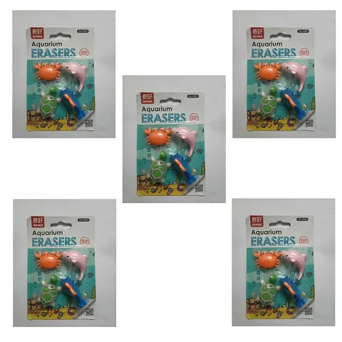 Aqurium Erasers Pack of 5