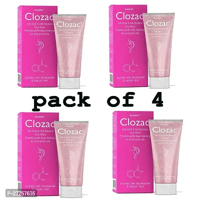 Elegant Clozac Face Wash 60ml Pack of 4