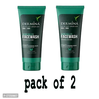 dermina facewash(Pack of 2 * 60gm)