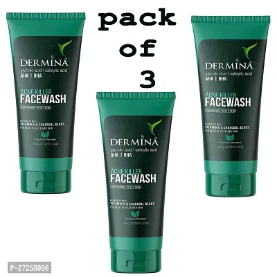 dermina facewash(Pack of 2 * 60gm)-thumb0