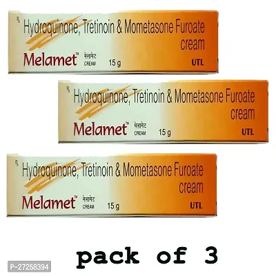 MELAMET SKIN WHITENING CREAM 45 GM (PACK OF 3) Night Cream 45 gm Pack of 3-thumb0