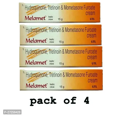 MELAMET SKIN WHITENING CREAM 60 GM (PACK OF 4) Night Cream 60 gm Pack of 4-thumb0