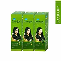 Leeford Bhringraj Ayurvedic Hair Oil for Hair Growth and Hair Fall Control Combo Pack of 3 (100ml Each)- for Long and Shiny Hairs and Helps to Remove Dandruff - for Men  Women-thumb1