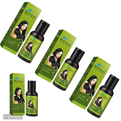 Leeford Bhringraj Ayurvedic Hair Oil for Hair Growth and Hair Fall Control Combo Pack of 4 (50ml Each)- for Long and Shiny Hairs and Helps to Remove Dandruff - for Men  Women-thumb0