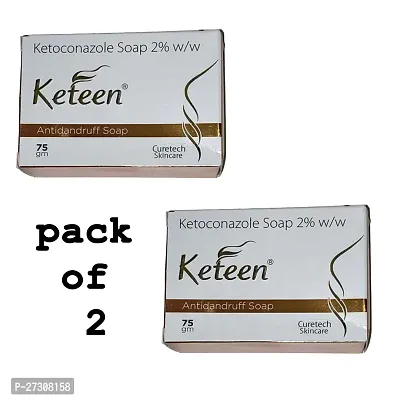 Keteen Medicated Anti Dandruff  Anti Fungal Soap 75gm (Pack Of 2)-thumb0