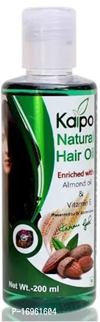 KAIPO (Earlier known as Keva) Natural Hair Oil - A Natural, Non Greasy, Non Sticky  Nourishing Hair Oil, Enriched with Almond Oil  Vitamin E (200 ml) Hair Oil  (200 ml)