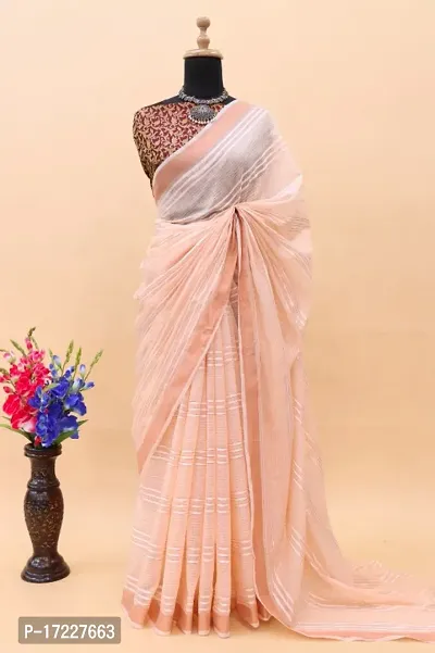 Fancy Cotton Silk Saree with Blouse Piece for Women-thumb0