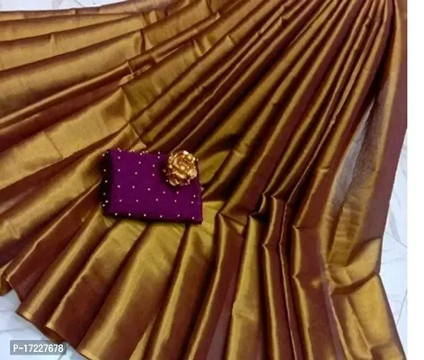 Fancy Cotton Silk Saree with Blouse Piece for Women-thumb0