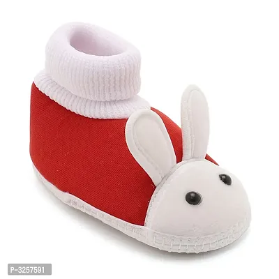 Rabbit Red Baby Infant Soft Booties-thumb0
