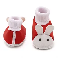 Rabbit Red Baby Infant Soft Booties-thumb1