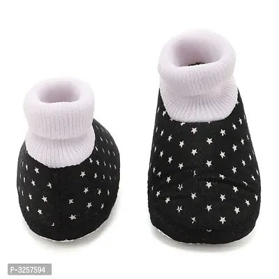 Cute Small Star Black Baby Infant Soft Booties-thumb2