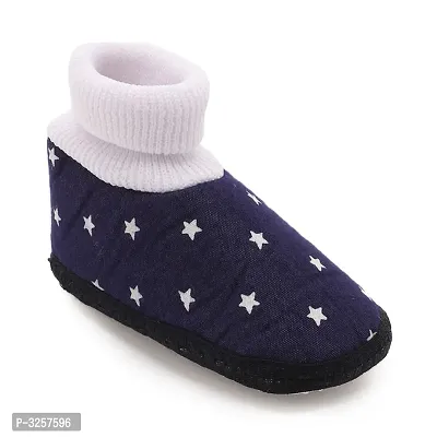 Cute Star Blue Baby Infant Soft Booties-thumb0