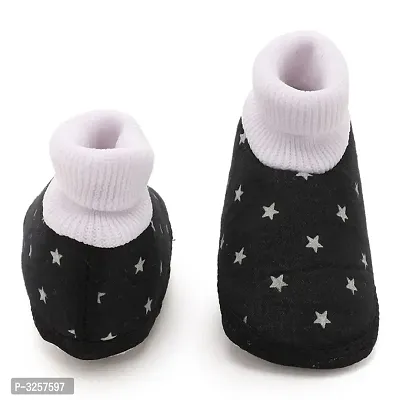 Cute Star Black Baby Infant Soft Booties-thumb2