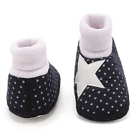 Cute Starpach Blue Baby Infant Soft Booties-thumb1