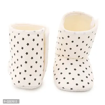 Cute  White Baby Infant Soft Booties-thumb2