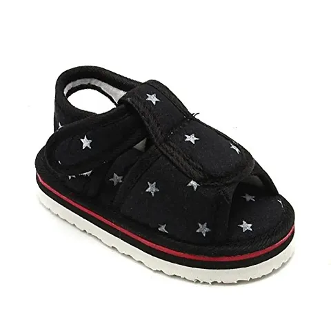 Star Printed Casual Sandals With Velcro