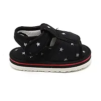 Boy's Black Fabric Solid Casual Shoes-thumb1