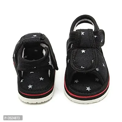 Boy's Black Fabric Solid Casual Shoes-thumb3