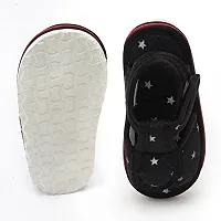 Boy's Black Fabric Solid Casual Shoes-thumb3