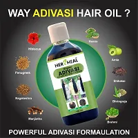 Adivasi Herbal Hair Oil Ayurvedic Medicinal oil for dandruff treatment 100% herbal hair Oil-thumb3