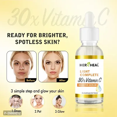 Skin Naturals, Face Serum, Increases Skin's Glow Instantly and Reduces Spots Overtime, Bright Complete Vitamin C Booster, 30 ml