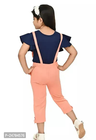 Fabulous Denim Printed Basic Jumpsuit For Baby Girls-thumb2