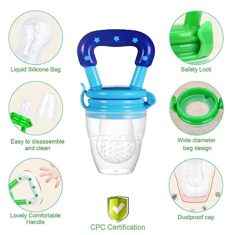 Baby Fruit Feeder And Squeeze Feeder Bottle with Food Dispensing Spoon