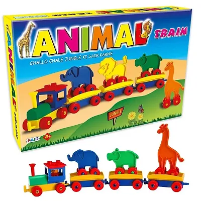 Animal Train Set Building Blocks Set for Kids