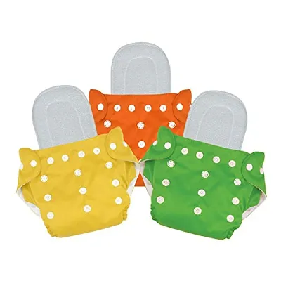 REUSABLE DIAPER AND INSERTS PACK OF 3