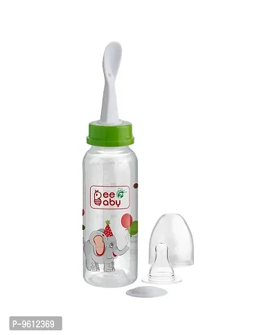 Gentle 2 in 1 Slim Neck Baby Feeding Bottle with Gentle Touch Anti-Colic Silic Feeder Spo-thumb0