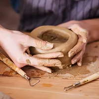 Ceramic 11 Pc Wooden Handle Clay Pottery Sculpting Tools-thumb2