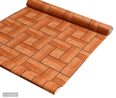 RMDecor 10 Meter Length Shelf Liners for Kitchen Shelves Cover; Drawer Shelf Mat, Sheets for Shelves mats, Waterproof Anti Slip mat for Kitchen -Wooden Check