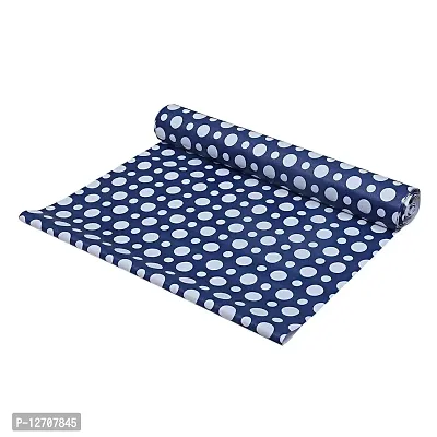 RMDecor 10 Meter Length Shelf Liners for Kitchen Shelves Cover; Drawer Shelf Mat, Sheets for Shelves mats, Waterproof Anti Slip mat for Kitchen -Blue Bindi-thumb2