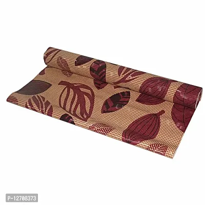 RMDecor 10 Meter Length Shelf Liners for Kitchen Shelves Cover; Drawer Shelf Mat, Sheets for Shelves mats, Waterproof Anti Slip mat for Kitchen -Big Brown Leaf-thumb2