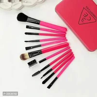 Makeup Brush Set Of 12 With Easy To Carry Pouch Box-thumb3