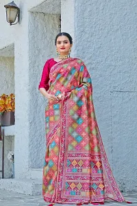 Classic Cotton Silk Printed Saree with Blouse piece-thumb1