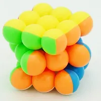 Ball cube Rubik puzzle 3x3 sticker less magic cube for kids and adults,puzzle toy for boys and girls-thumb2