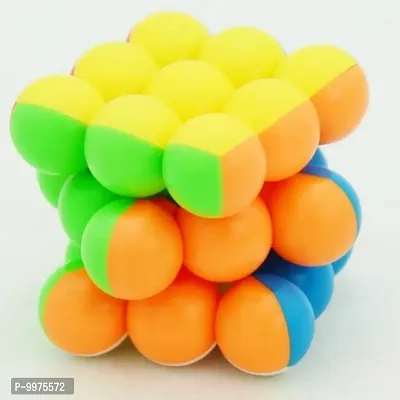 Ball cube Rubik puzzle 3x3 sticker less magic cube for kids and adults,puzzle toy for boys and girls-thumb3