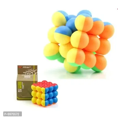 Ball cube Rubik puzzle 3x3 sticker less magic cube for kids and adults,puzzle toy for boys and girls-thumb4