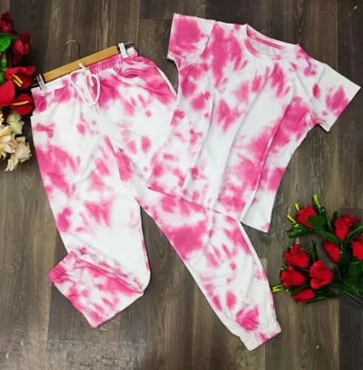 Women Fancy Co-ord Set Top/t-shirt  Pant Set