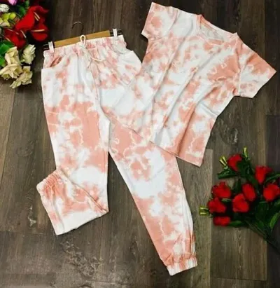 Women Fancy Co-ord Set Top/t-shirt  Pant Set