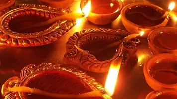 KIVYA Terracotta Diwali Diya for Home Decoration Decorative Mitti Diyas/Candles for Puja and Festival Decor - Set of 12-thumb3